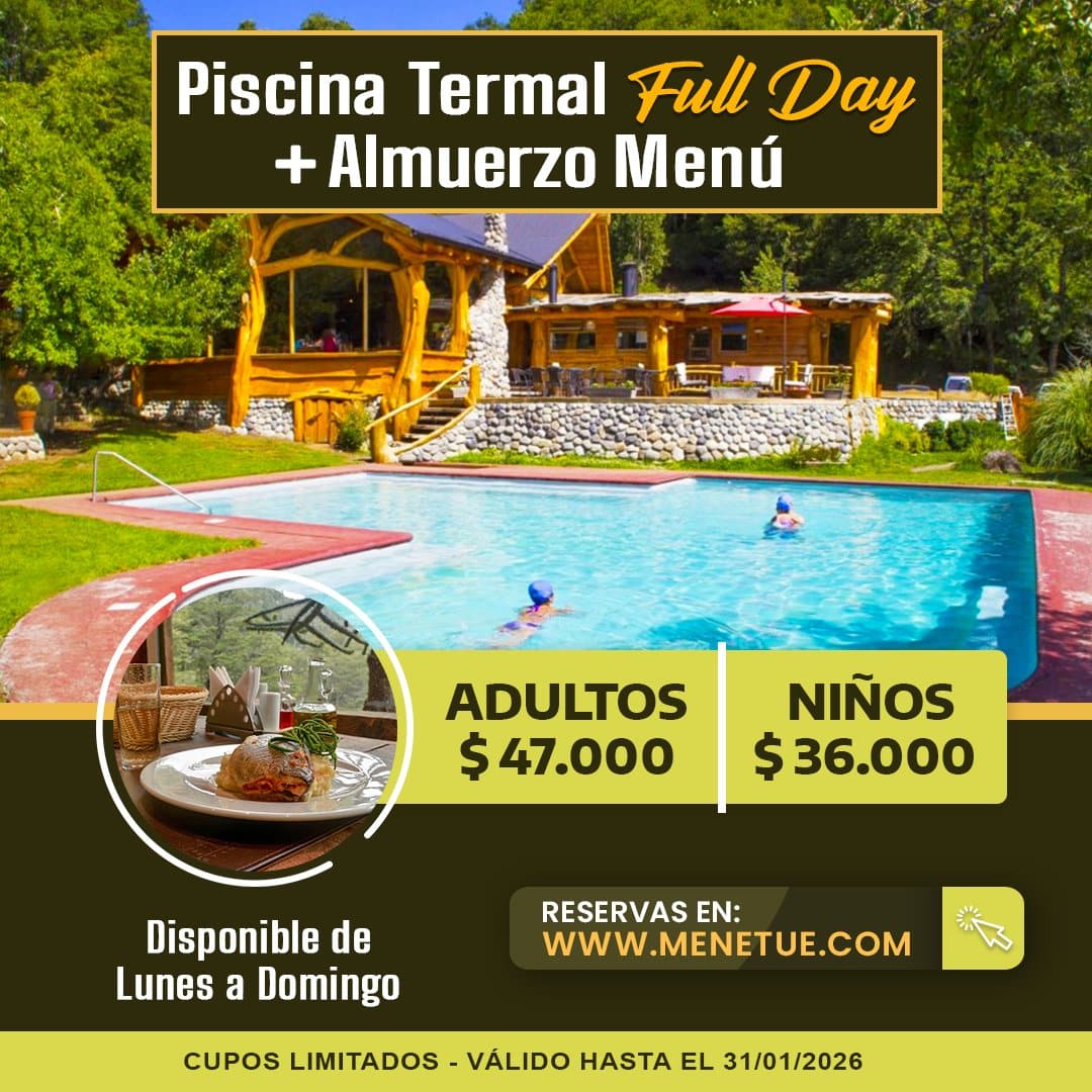 Promoción Termas Full Day + Almuerzo - Enero