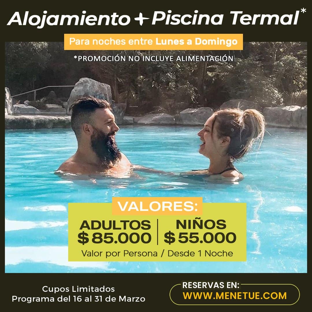 Alojamiento con Piscina Termal Sin Pensión – Marzo (del 16 al 31)